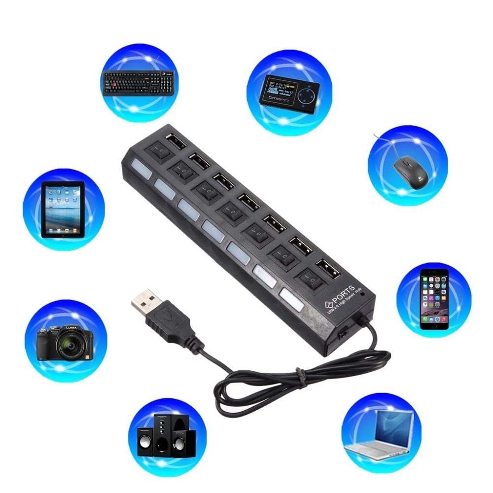 Netojen NT-147 7 Port Anahtarlı 2.0 Usb Hub