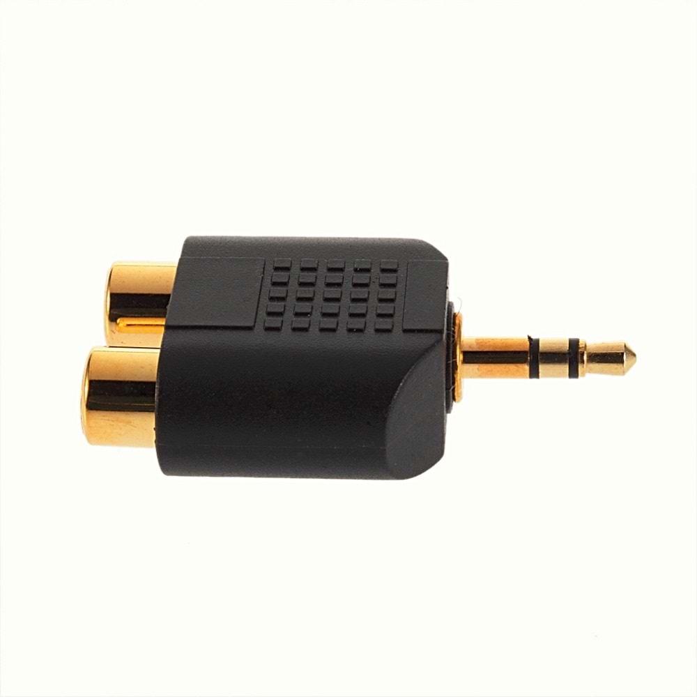 Netojen NT-188 2Rca Dişi 3.5Mm Stereo Erkek Çevirici Adaptör