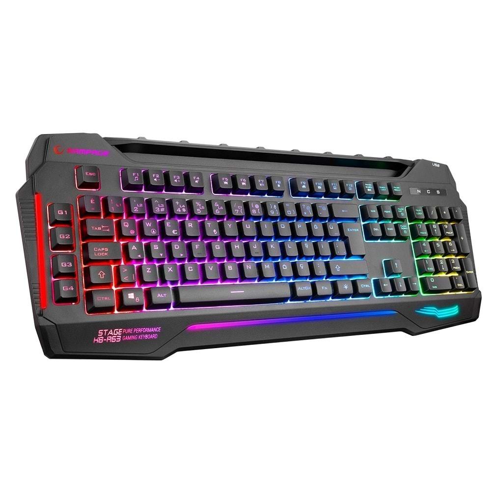 Rampage Kb-R63 Stage Siyah 4 Makro Fonksiyon Sese Duyarlı Işıklı Rainb