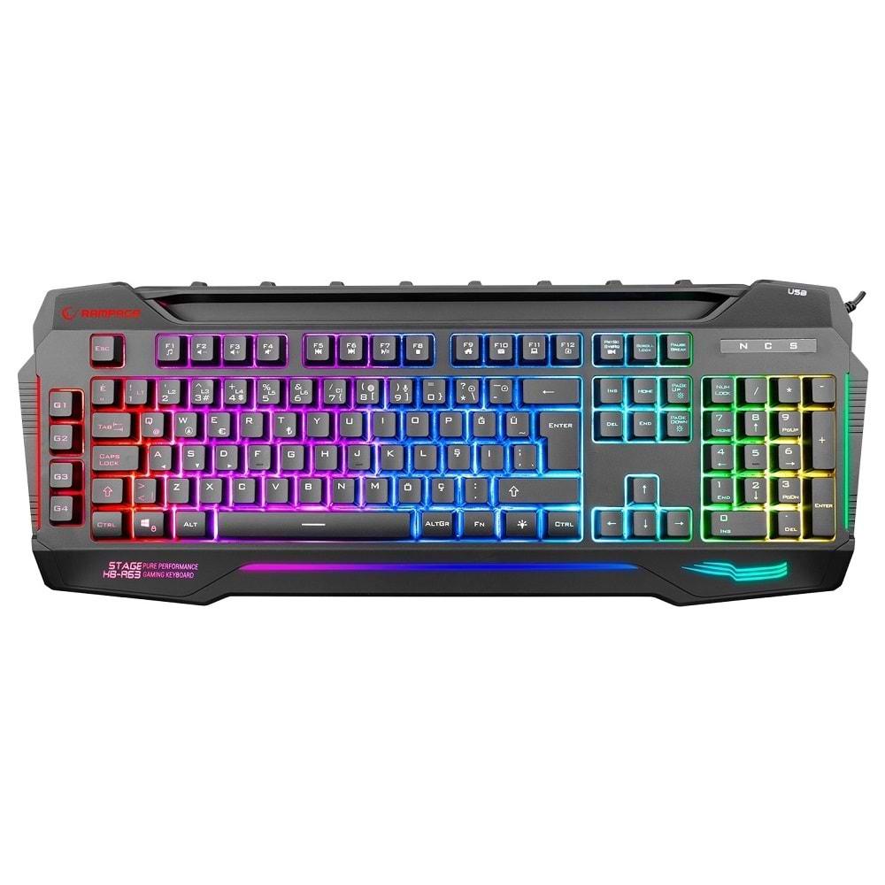 Rampage Kb-R63 Stage Siyah 4 Makro Fonksiyon Sese Duyarlı Işıklı Rainb