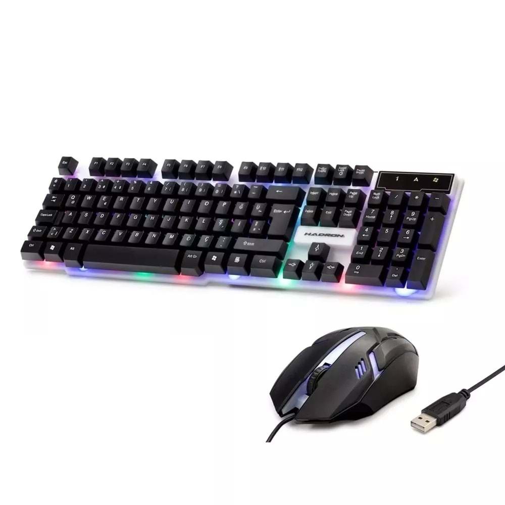 Hadron H837Q Ledli Oyun Klavye Mouse Set