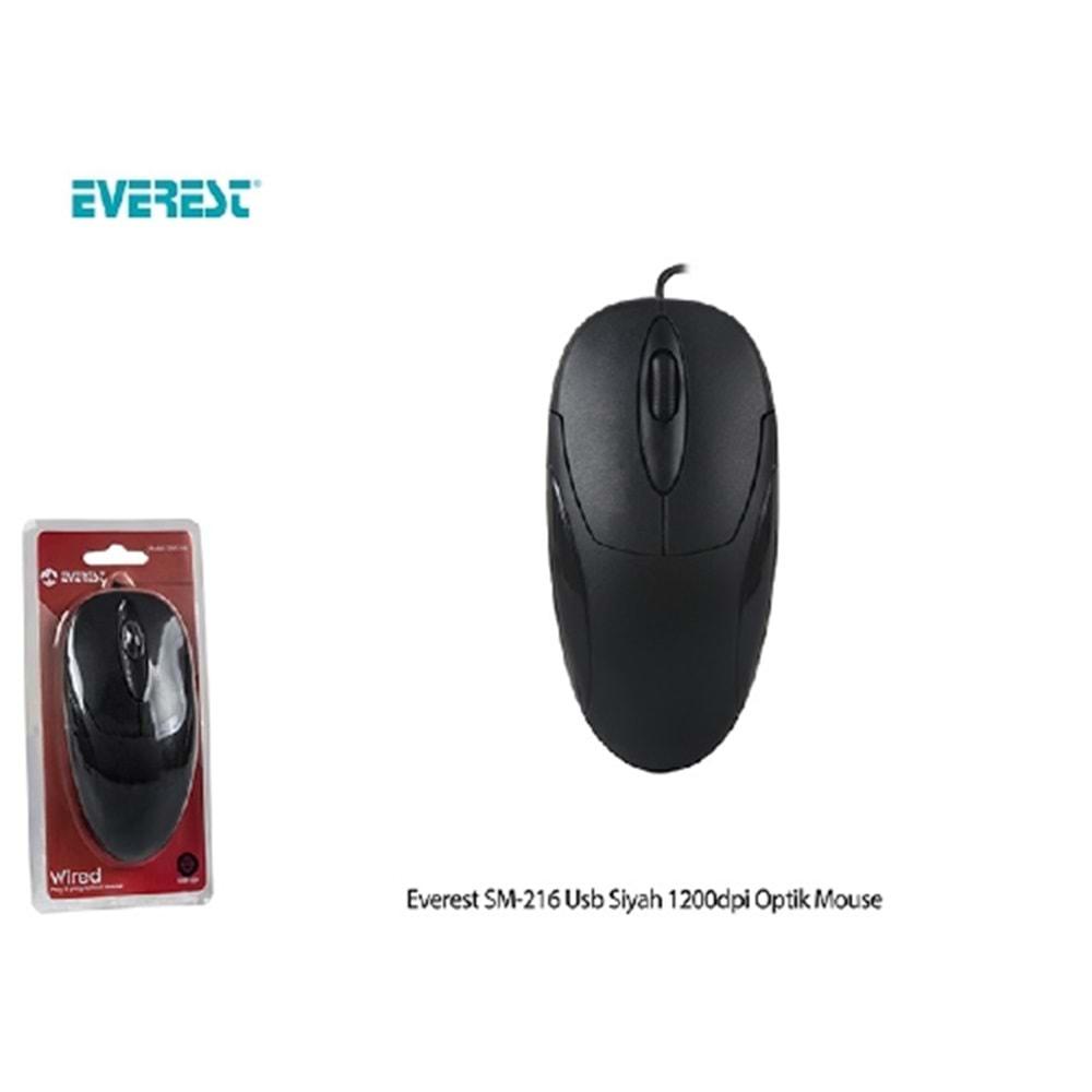 Everest Sm-216 Usb Kablolu 1200Dpı Mouse