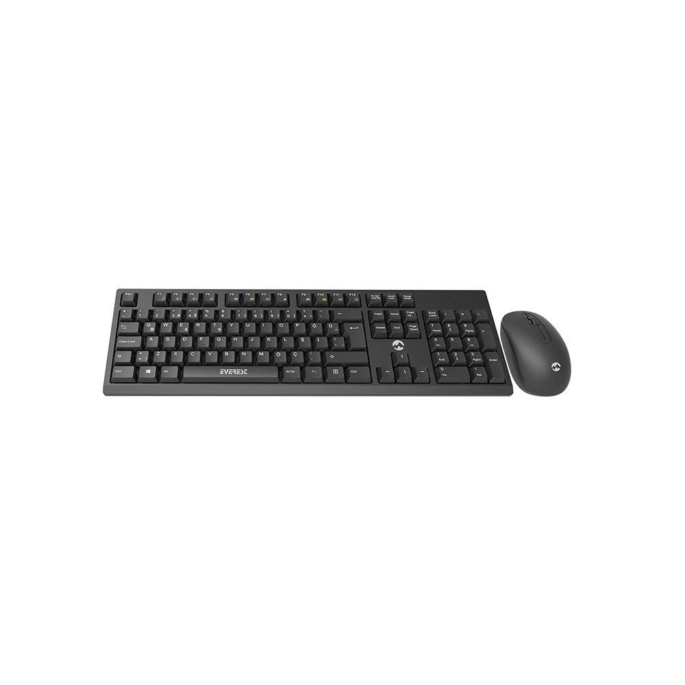 Everest Km-2510 Siyah Kablosuz Q Multımedıa Klavye+Mouse Set