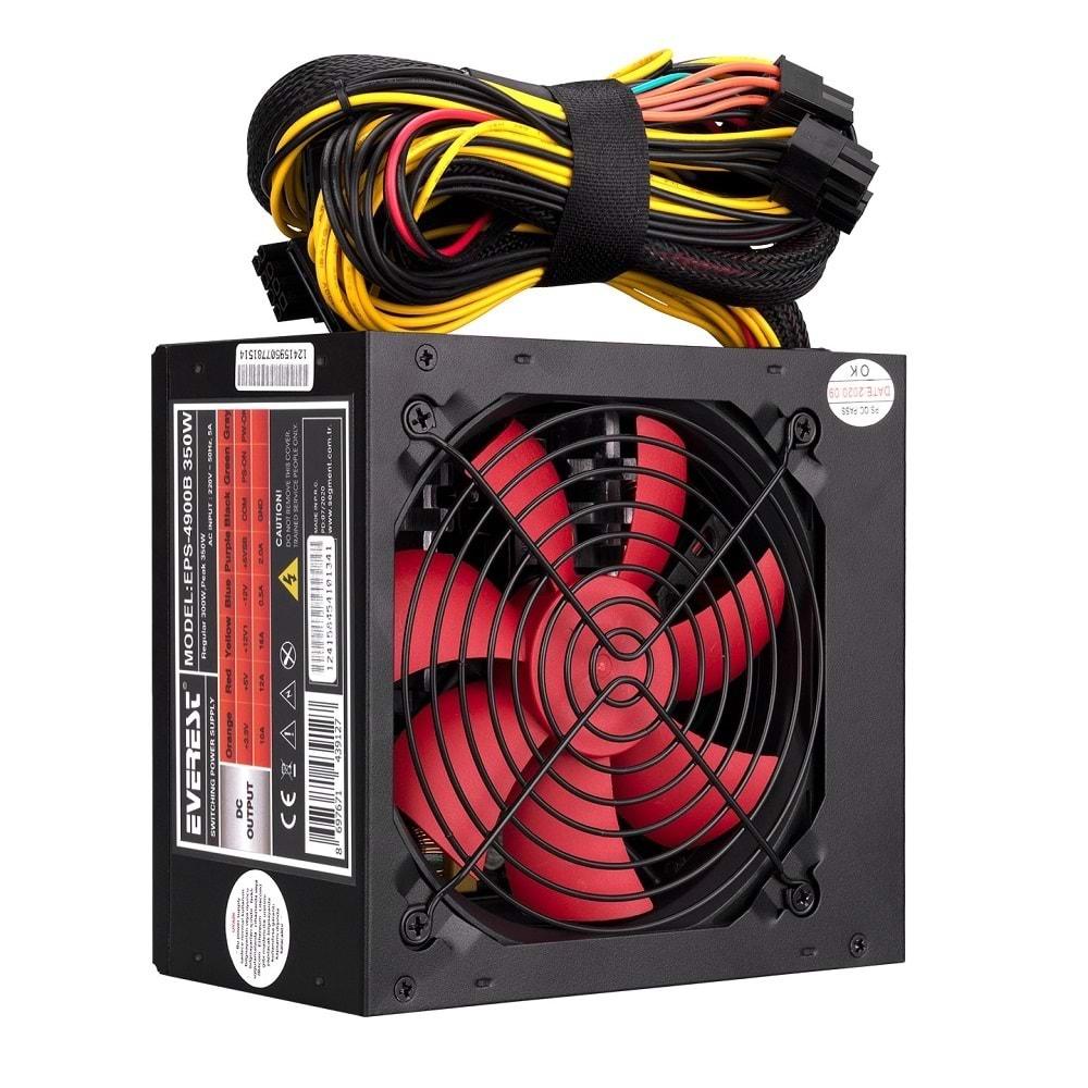 Everest Eps-4900B Peak-350W 3*Sata 6+4 Pın 12Cm Fanlı Power Supply