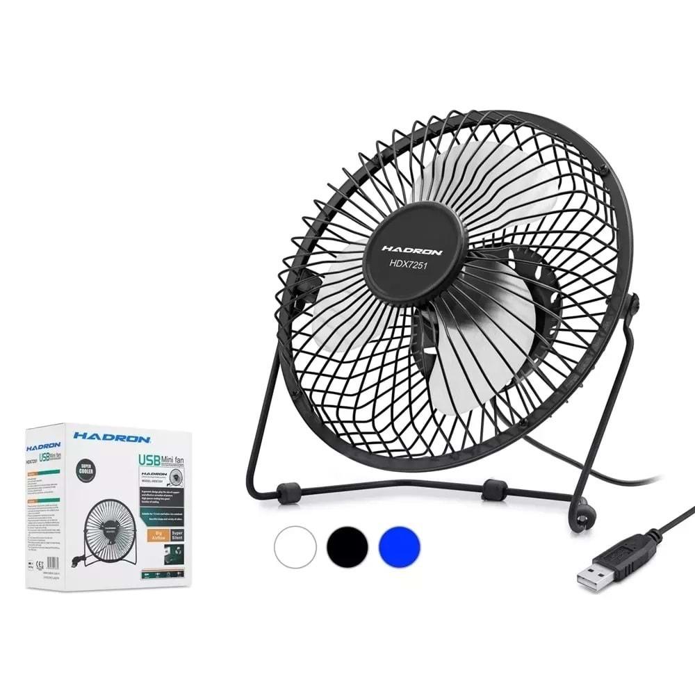 Hadron HDX7251 Usb Metal Fan