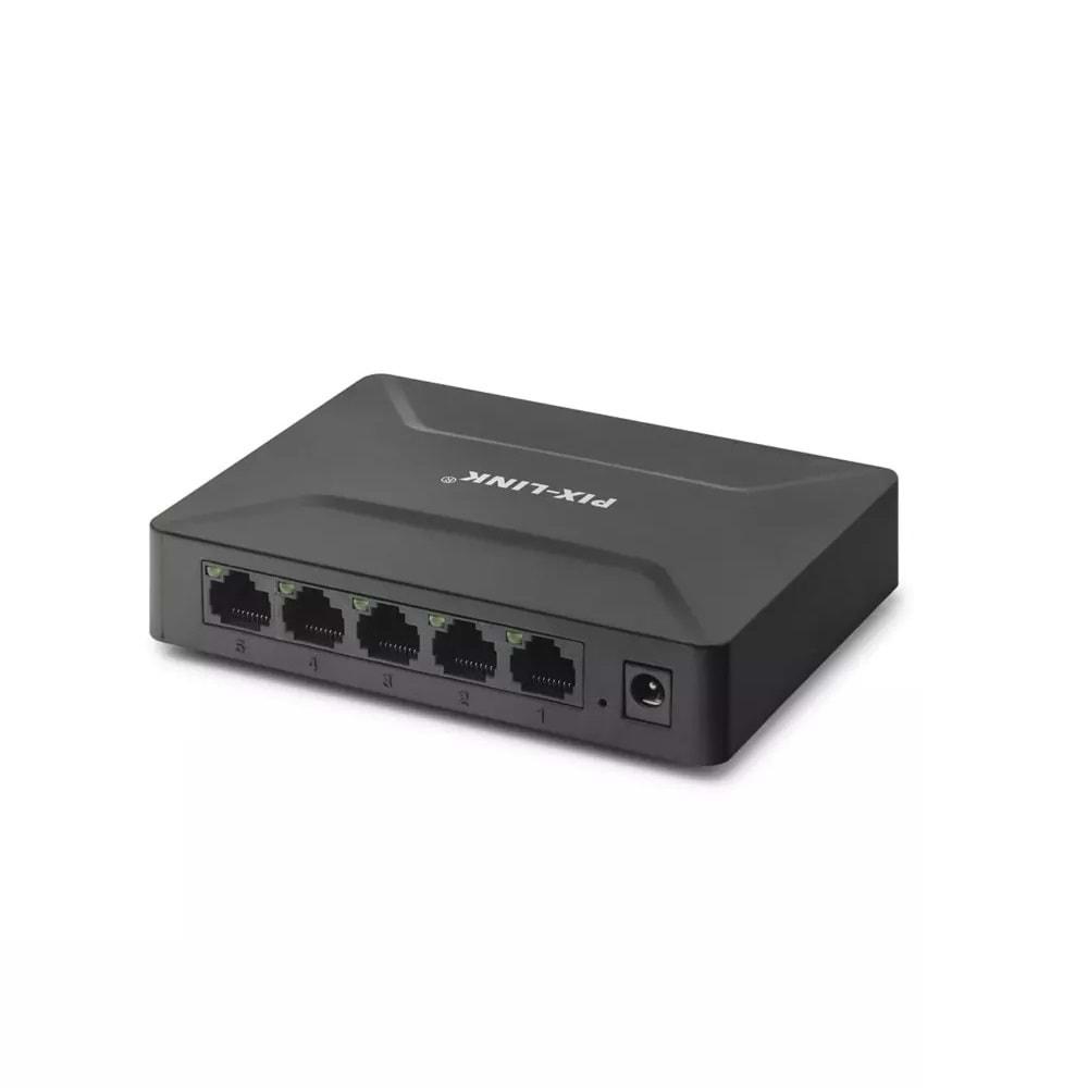 Pix-Link LV-GS05 5 port 10/100/1000 Gigabayt Switch