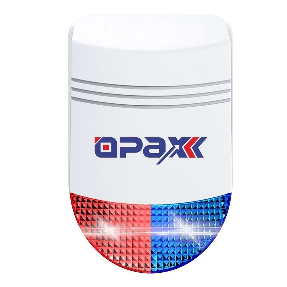 Opax 2545Lan Kablolu + Kablosuz Alarm Seti + Akü + Siren + (1 Yıl Ahm Ücretsiz)