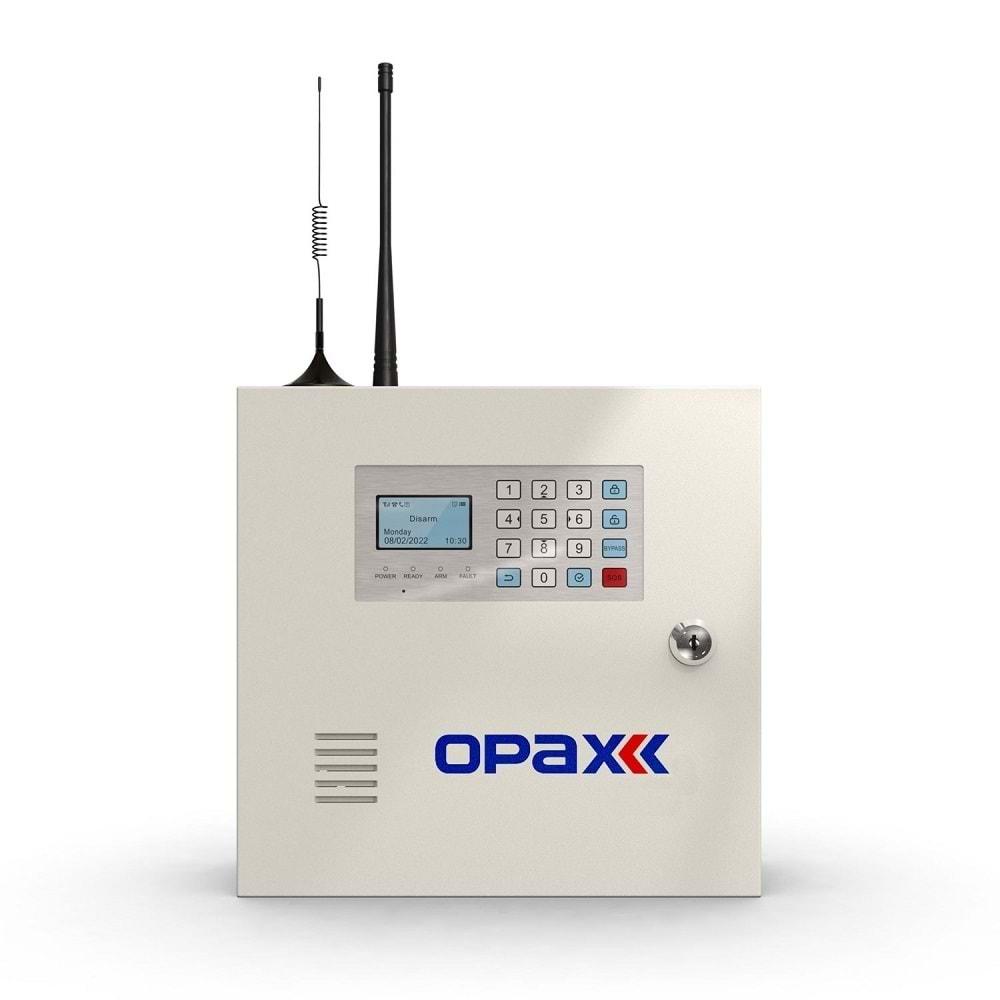 Opax 2545Lan Kablolu + Kablosuz Alarm Seti + Akü + Siren + (1 Yıl Ahm Ücretsiz)