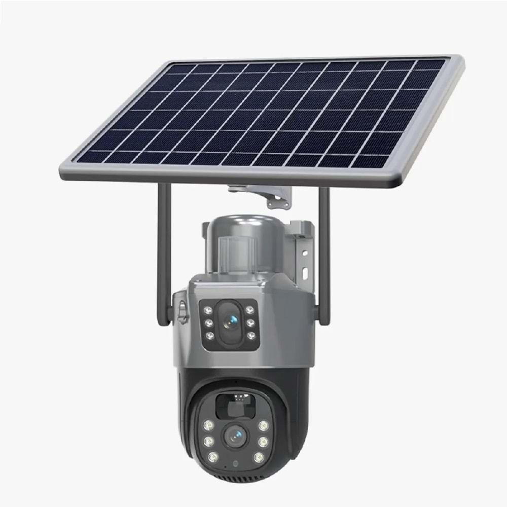 Blic BLM-63 4mp 4G Sim Kartlı +7.5W Solar + Dual Lens + Hafıza Kartlı + Wifili + Güvenlik Kamerası