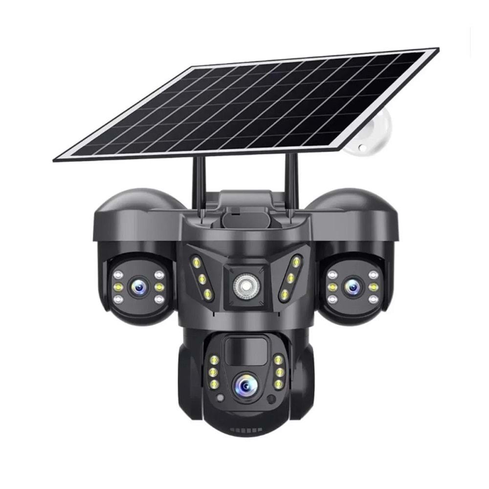 Netojen NT-66G Solar 4G Kamera 3*3Mp Lens V380 Siyah