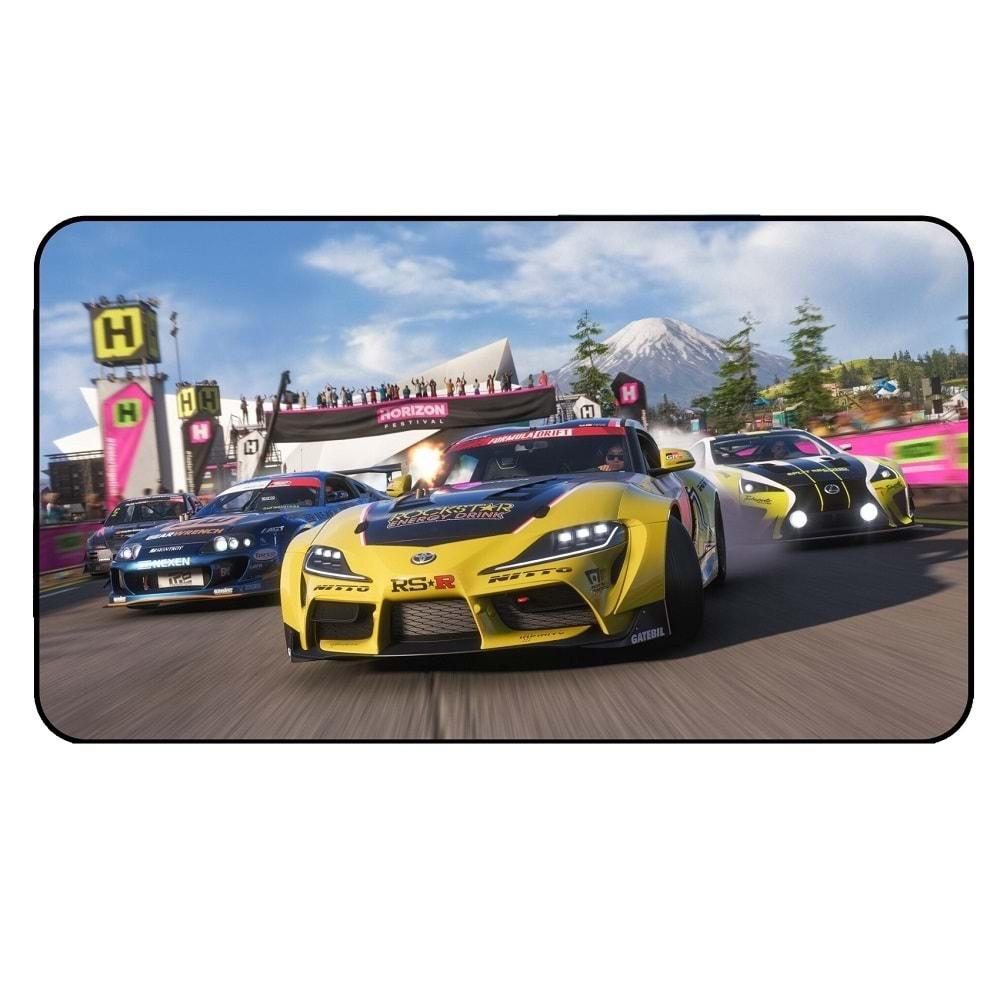 Netojen NT-715 Desenli Gaming Mouse Pad 70 cm *30 cm *3 mm Sarı Forza