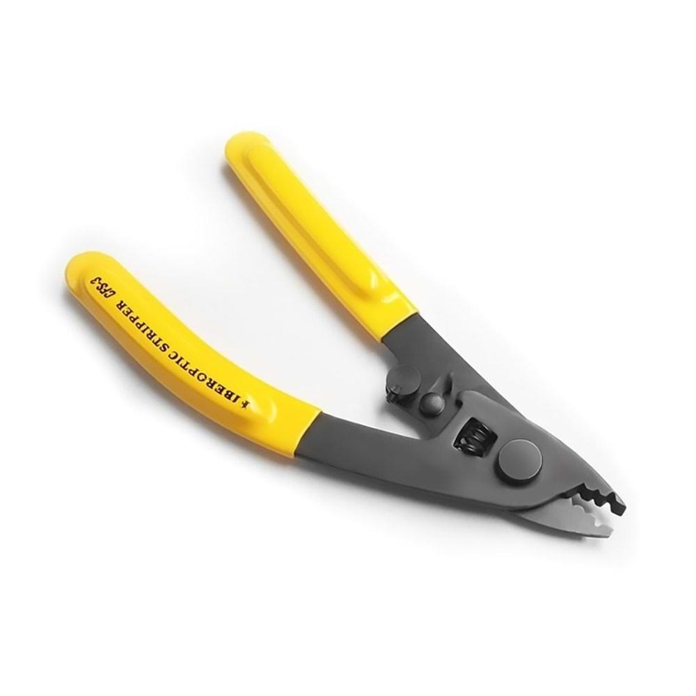 Netojen NT-547 Fiber Optik Kablo Soyucu ve Sıyırıcı Kesici Pense 3 Dişli