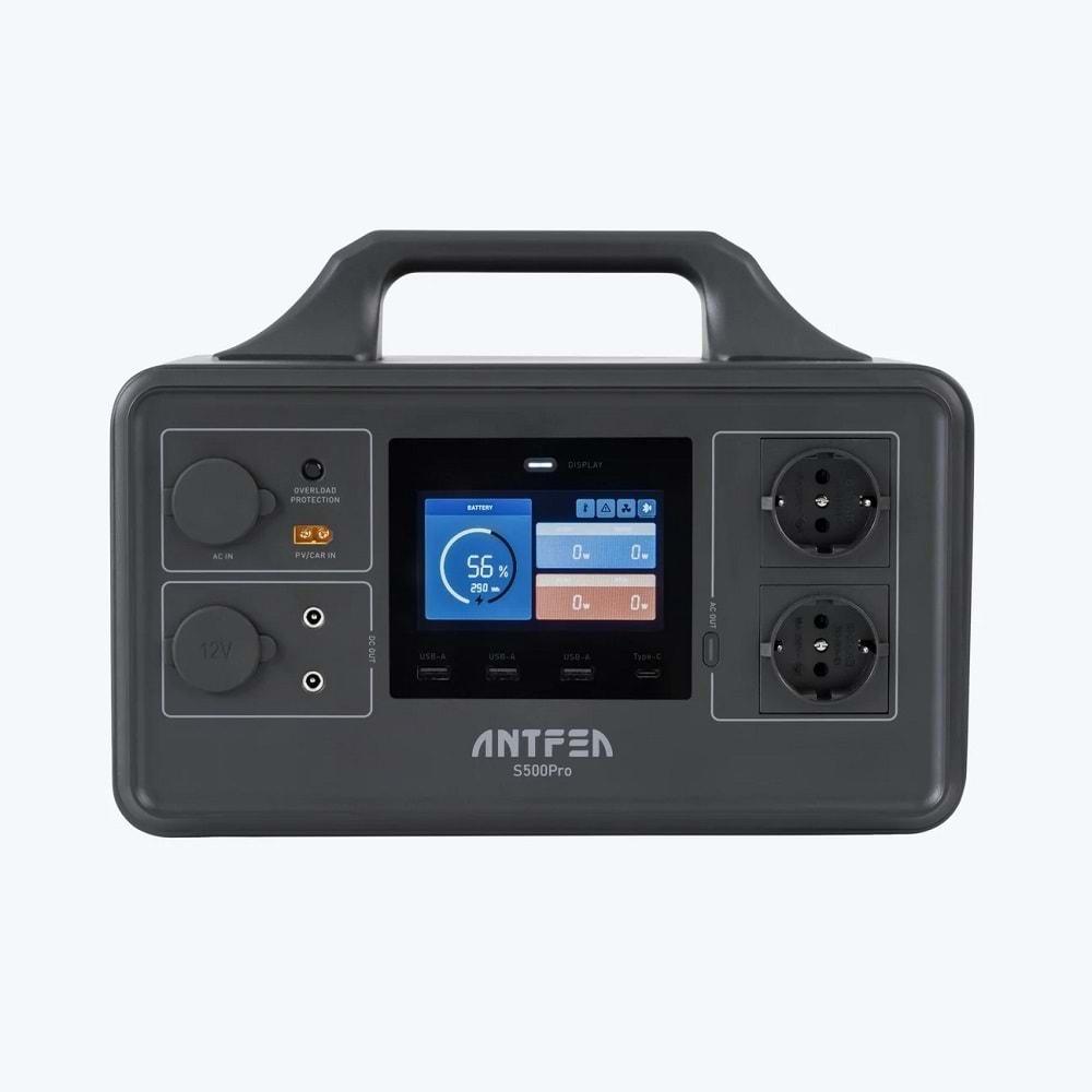 Antfea S500Pro 500W Taşınabilir Güç Sistemi (Güneş Paneli Uyumlu)