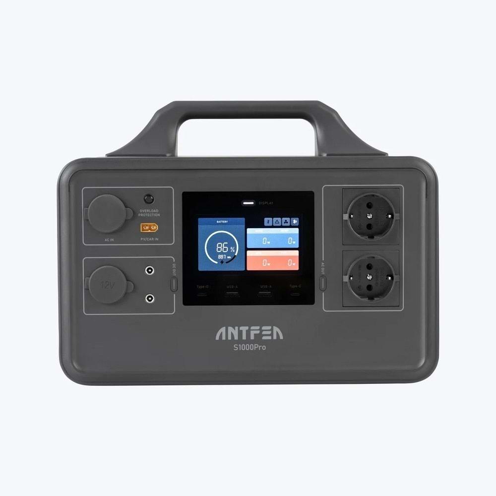 Antfea S1000Pro 1000W Taşınabilir Güç Sistemi (Güneş Paneli Uyumlu)