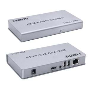 Netojen NT-5200 4K Hdmı Kvm Extender + Usb 200mt