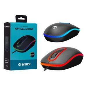 Everest Sm-166 Usb Siyah Rgb Işık Efektli Gaming Mouse