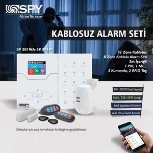 Spy SP-301-IP 32 Zone TCP IP-GSM-GPRS Kablosuz Alarm Seti