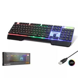 Nodar ND868 Slim RGB Oyun Klavyesi