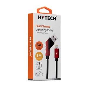 Hytech HY-X315 3A iPhone Lightning 1M. Siyah Şarj Kablosu