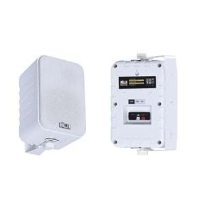 Wöller W-4100T Beyaz 4” Hat Trafolu Duvar Hoparlörü / 100 Watt Max. / 8 Ohm / 210*135*113 mm