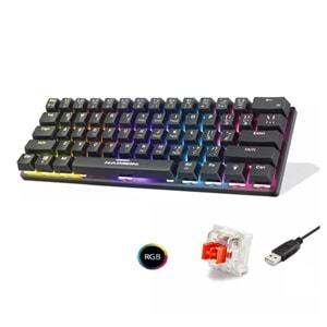 Hadron G509R Siyah Mekanik Red Switch Rgb Oyuncu Klavye