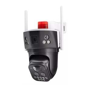 Netojen NT-59G Solar 4G Kamera 2*3Mp Lens 10x Zoom V380