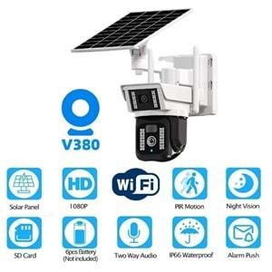 Netojen NT-33Ai Solar Wifi Kamera 2*3Mp Lens V380