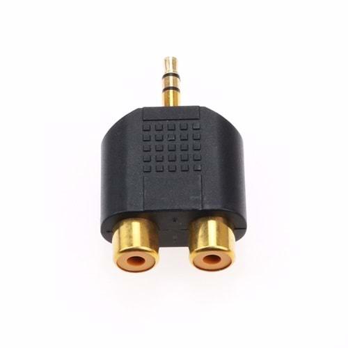 Netojen NT-188 2Rca Dişi 3.5Mm Stereo Erkek Çevirici Adaptör