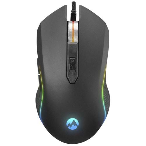Everest SM-F09 Tıtanıo Usb Gümüs 7200Dpi Rgb Ledli Gaming Oyuncu Mouse