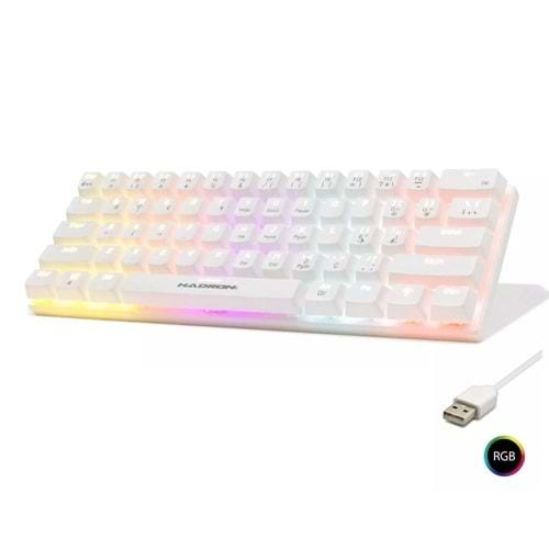 Hadron G508R Beyaz Mekanik Red Switch Rgb Oyuncu Klavye
