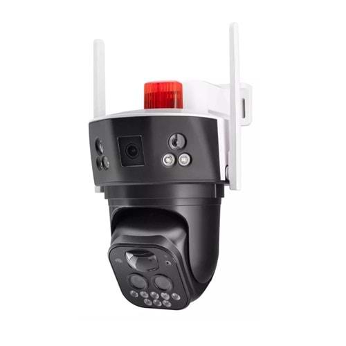 Netojen NT-59G Solar 4G Kamera 2*3Mp Lens 10x Zoom V380