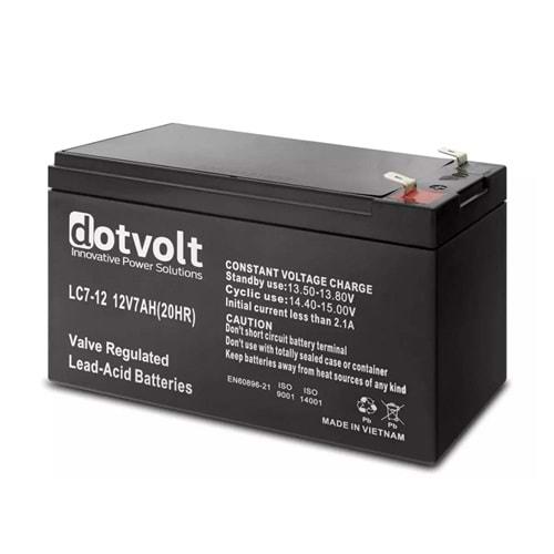 Dotvolt Lc7-12 Kuru Tip Akü 12V 7Ah