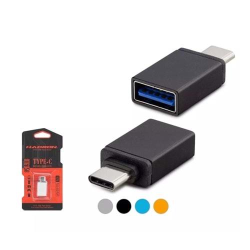 Hadron HDX5051 Type-C To Usb F Çevirici Metal Çok Renkli