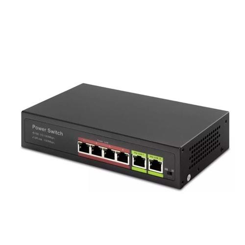 Hadron HD04 Poe Switch 2Uplink 4+2 10/100 Mbps 4 Port