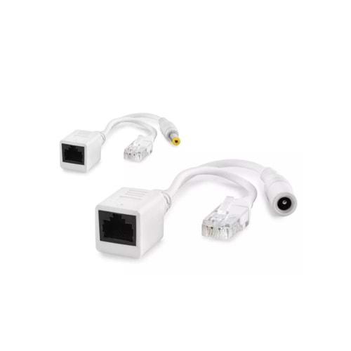 Hadron HDX1324 IP Kamera PoE Seti Ethernet Adaptör ve Güç Kablosu