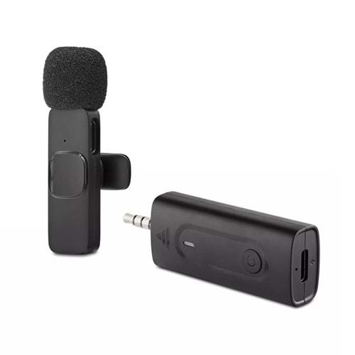 Hadron HDX2787 3.5 mm Kablosuz Mikrofon - Siyah
