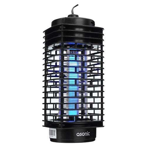 Asonic S24 PRO Kokusuz Taşınabilir LED Mavi Işıklı Sinek Öldürücü Siyah 4W Açılabilen Alt Kapak