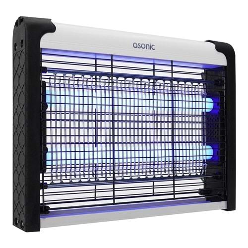 Asonic AS-A28 4W+ 2000V Zincir Askısılı İki Ledli Sinek Öldürücü Siyah Orta Boy