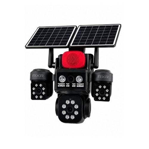 RXR V-Bt8 4 Kameralı Solar 4G Smart Güvenlik Kamerası +256gb destekli