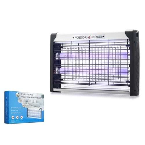 Hadron HDX9300 Elektrikli Sinek Öldürücü Cihaz 20W 39 cm Floresan ABS Siyah Beyaz