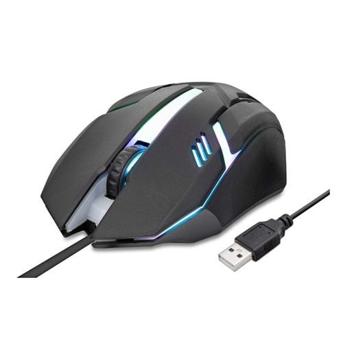 Hadron HDX3257 LED Gaming Mouse 1600 DPI Siyah