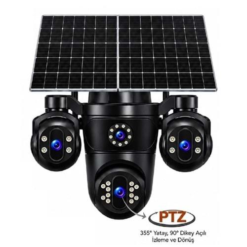 Mpia Reina 8mp 4 Kameralı 1*PTZ 4G Sim Kart Destekli Solar Kamera